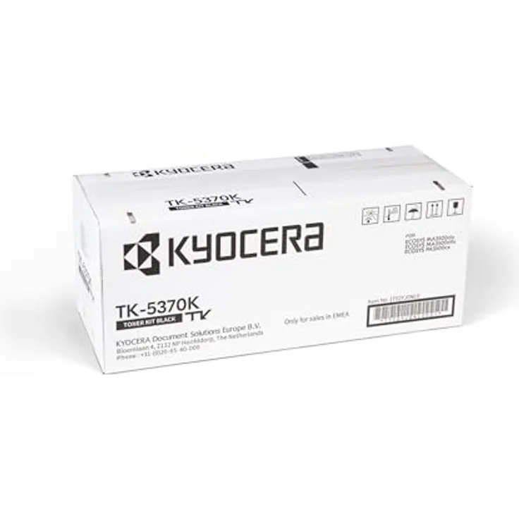 Kyocera TK-5370K Toner Schwarz. Original Tonerkartusche für bis zu 7000 Seiten.