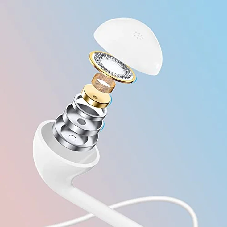Dudao X10S Wired Earphones (White) (keine Geräuschunterdrückung, Kabelgebunden), Kopfhörer, Weiss – Bild 6