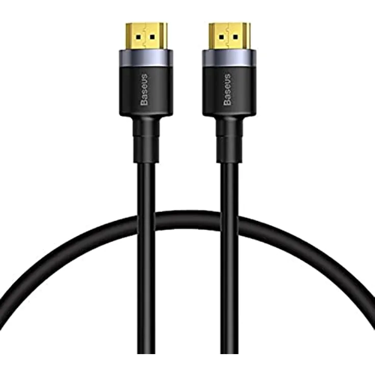 Baseus Cafule Videokabel 4KHDMI Stecker zu 4KHDMI Stecker 3m Schwarz (CADKLF-G01) - Hochwertiges HDMI-Kabel für gestochen scharfe Bilder