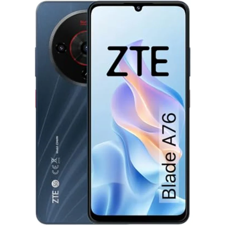 ZTE Blade A76 5G, Smartphone mit 4GB RAM und 128GB Speicher, schwarz – Bild 1