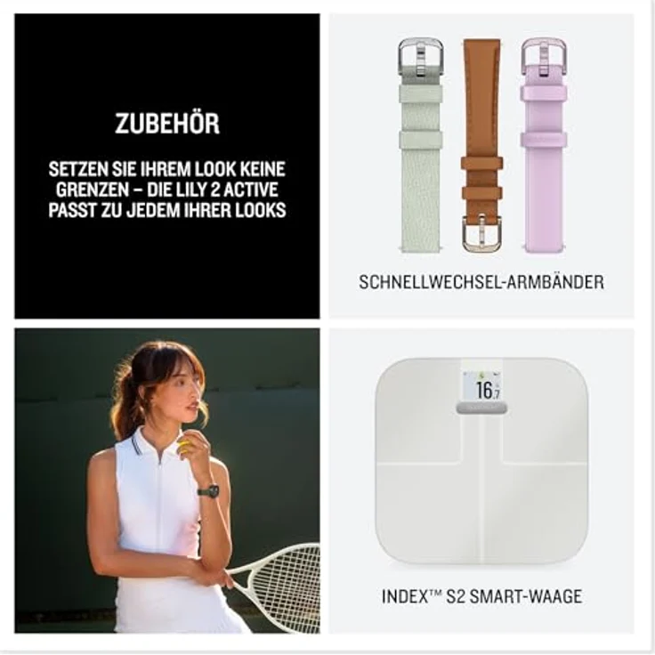 Garmin Lily 2 Active Smartwatch mit integriertem GPS, elegantes Design in stilvollem Schwarz – Bild 6