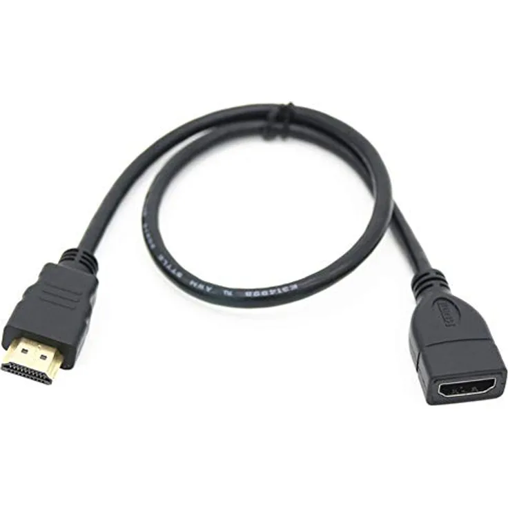 Aukson B40 HDMI Verlängerungskabel 30cm, HDMI Stecker auf Buchse, 1080P Audio-Video-Übertragung, Adapter für TV, Monitor - Flexibles und kompaktes Design, unterstützt Auflösungen bis 1080p