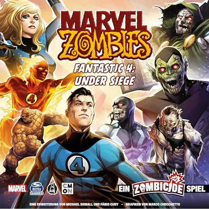 CMON | Marvel Zombies: Fantastic 4 Under Siege – Ein Zombicide Spiel | Erweiterung | Kennerspiel | Dungeon Crawler | 1-6 Spieler | Ab 14+ Jahren | 60 Minuten | Deutsch – Bild 2