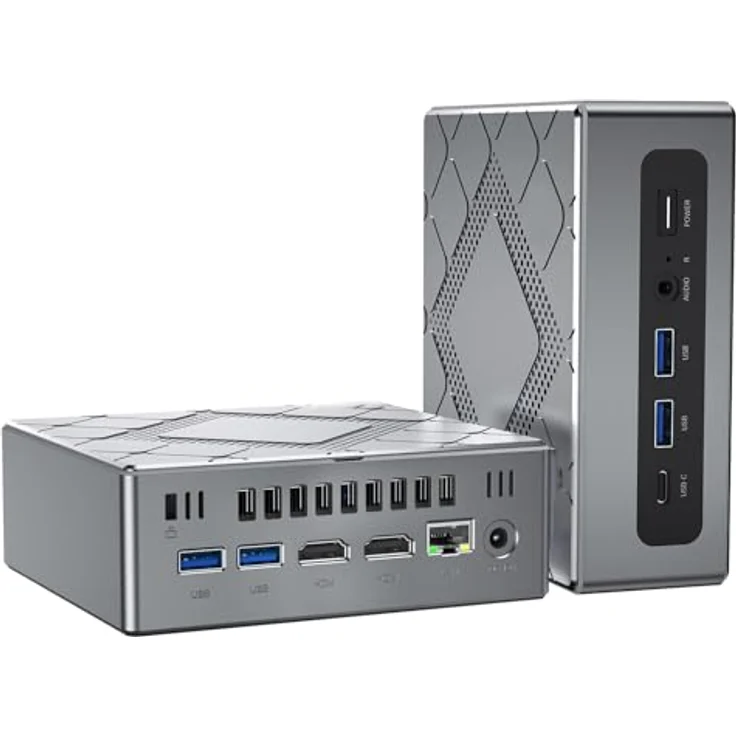 NiPoGi CK10 Mini PC Ιntel Core i5-12450H 32GB RAM 512GB M.2 NVMe SSD 4K UHD/HDMI+VGA Triple Display/WiFi6/BT5.2/Type C/RJ45 – Bild 1