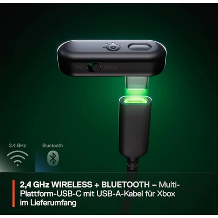 SteelSeries Arctis GameBuds für Xbox – Wireless In Ear Gaming Kopfhörer – ANC/Transparenzmodus – Wasserbeständig IP55 – 40H Batterie – Drahtloses Laden - Xbox, PS5, PC, Switch, Mobil – Bild 4