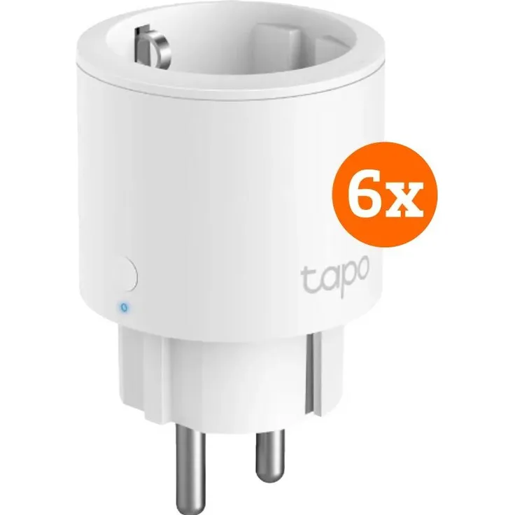 TP-Link Tapo P115 Smart Plug, 6er Pack, mit WLAN-Konnektivität, Echtzeit-Energieüberwachung und Sprachsteuerung kompatibel mit Google Assistant und Alexa