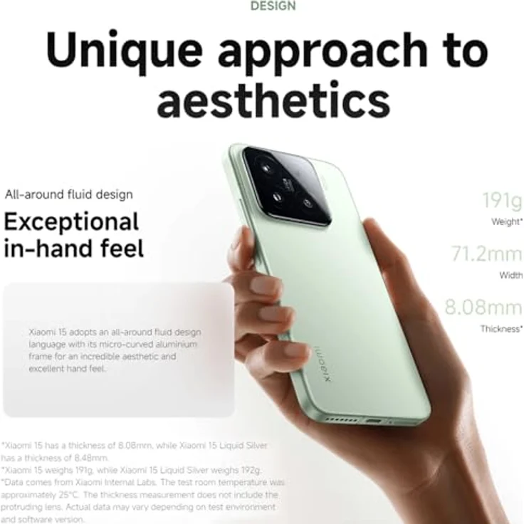 Xiaomi 15 5G Smartphone – 6,36" OLED 120HzSnapdragon 8 Elite 256 GB, Dual SIM, HDR10+, Dolby Vision, Black – Bild 3