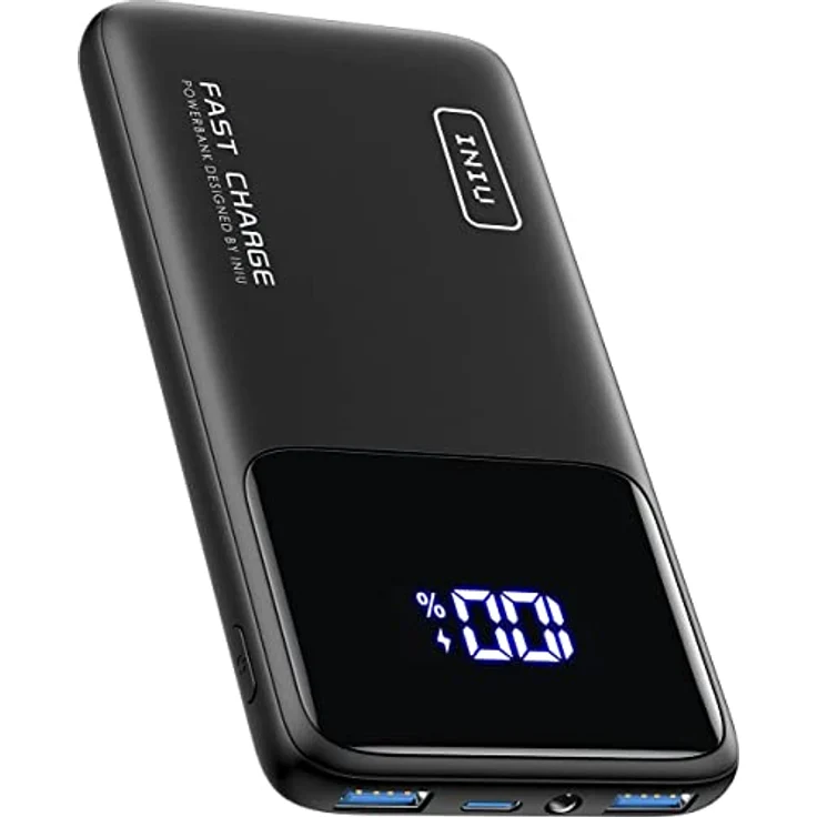 INIU Power Bank, 22.5W Powerbank klein Aber stark 10500mAh, PD3.0 QC4.0 Fast Charging (USB C Input&Output) LED Display Externe handyakkus für iPhone 14 13 12 Pro Samsung S22 S21 AirPods iPad etc – Bild 1