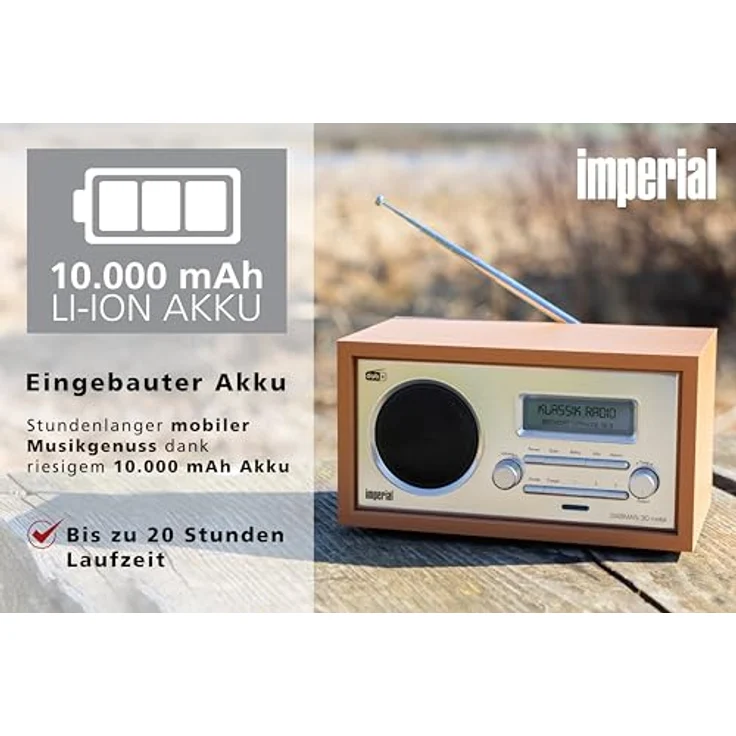 Imperial DABMAN 30 mobil (DAB+, FM), Radio, Braun – Bild 4