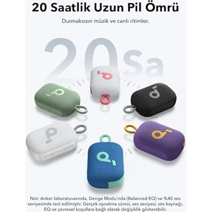 soundcore Select 4 Go, Bluetooth Lautsprecher mit 20 Stunden Akkulaufzeit, Akkubetrieb, weiss – Bild 2