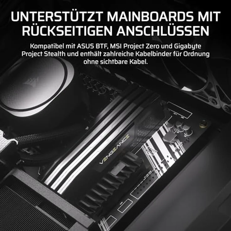 Corsair FRAME 4000D RS, Midi-Tower Gaming Gehäuse für E-ATX mit gehärtetem Glas-Seitenteil, Schwarz-Walnuss – Bild 8