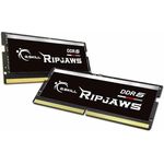 G.Skill RipJaws DDR5 SO-DIMM Serie (Intel XMP) 64GB (2x 32GB) 262pin DDR5 5600 CL40-40-40-89 1,10V Dual Channel Arbeitsspeicher F5-5600S4040A32GX2-RS