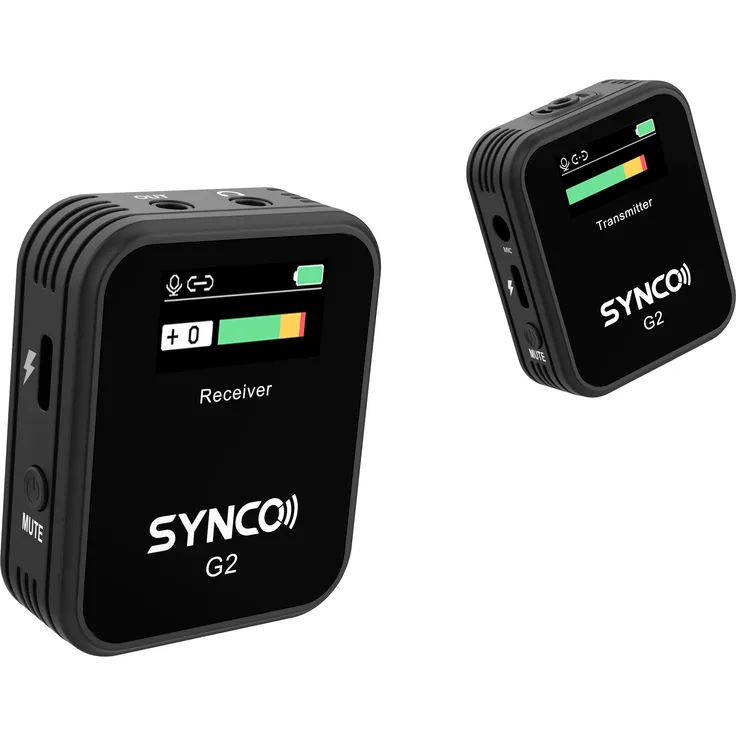 Synco Wair-G2(A1), Kabelloses Tischmikrofon mit TFT-Display, 150m Reichweite und Syncoder™ Encrypted Transmission
