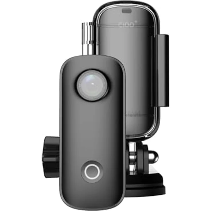 Sjcam C100 Black, Action Cam mit 2K Videoauflösung, 15 MP Fotos, WLAN und wasserdichtem Gehäuse, Schwarz