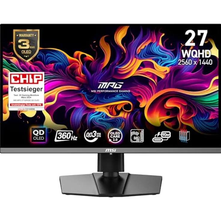 MSI MPG 271QRXDE 26,5 Zoll WQHD Gaming Monitor (0,03 ms Reaktionszeit, 360 Hz) – Bild 2