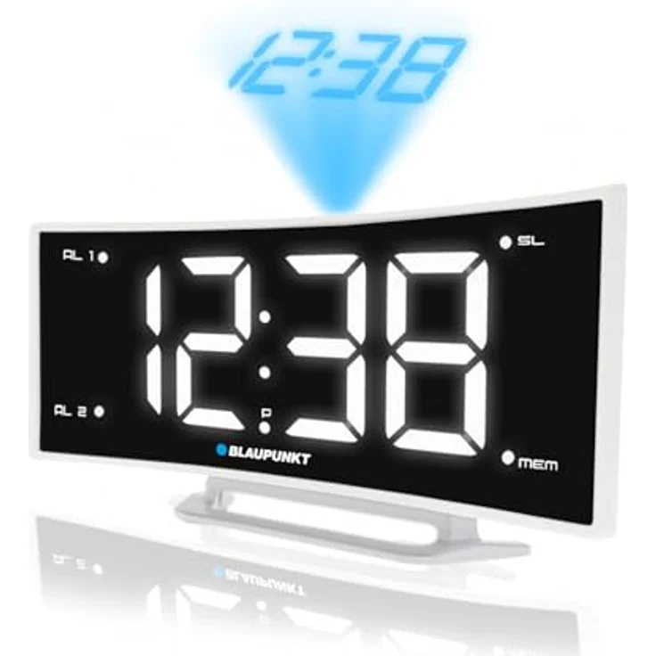 Blaupunkt CRP7WH Radiogerät mit Projektor Uhrenradio LCD Radio Wecker – Bild 3