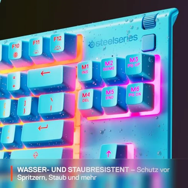 SteelSeries Apex 3 TKL, Kompakte Gaming-Tastatur mit flüsterleisen mechanischen Tasten, anpassbarer RGB-Beleuchtung und Multimedia-Steuerung – Bild 4