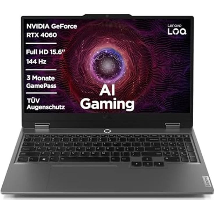 Lenovo Gaming-Notebook LOQ 15ARP9, Grau, 15,6 Zoll, Full HD, IPS, AMD Ryzen 7 7435H, 16 GB, 1 TB M.2 SSD, RTX 4060 8GB – Bild 2