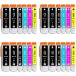 Druckerparadies 24er Multipack für Epson 33XL Tintenpatronen Set Tintenpatrone (24-tlg., für Epson XP530 XP540 XP630 XP635 XP640 XP645 XP830 XP900 XP7100) - Hochwertige Alternative mit hoher Kapazität