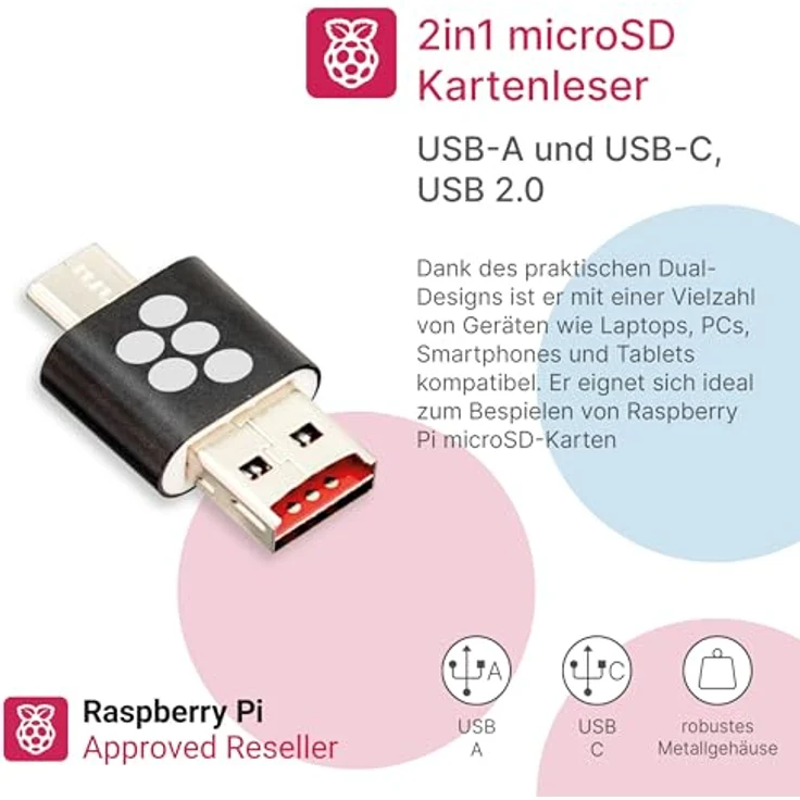 BerryBase Raspberry Pi 4 Starterkit, 64GB microSDHC mit Pi OS, Gehäuse, Netzteil und HDMI-Kabel - RAM: 8GB - Farbe: weiß – Bild 8