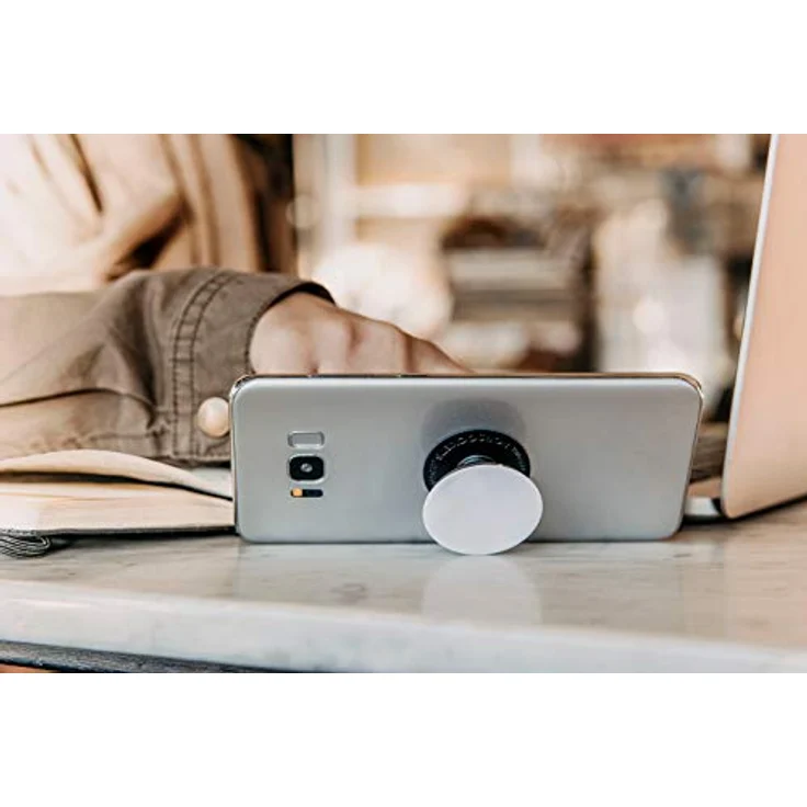 PopSockets PopGrip - Ausziehbarer Sockel und Griff für Smartphones und Tablets mit einem Austauschbarem Top - The Child Pod (Baby Yoda) – Bild 2