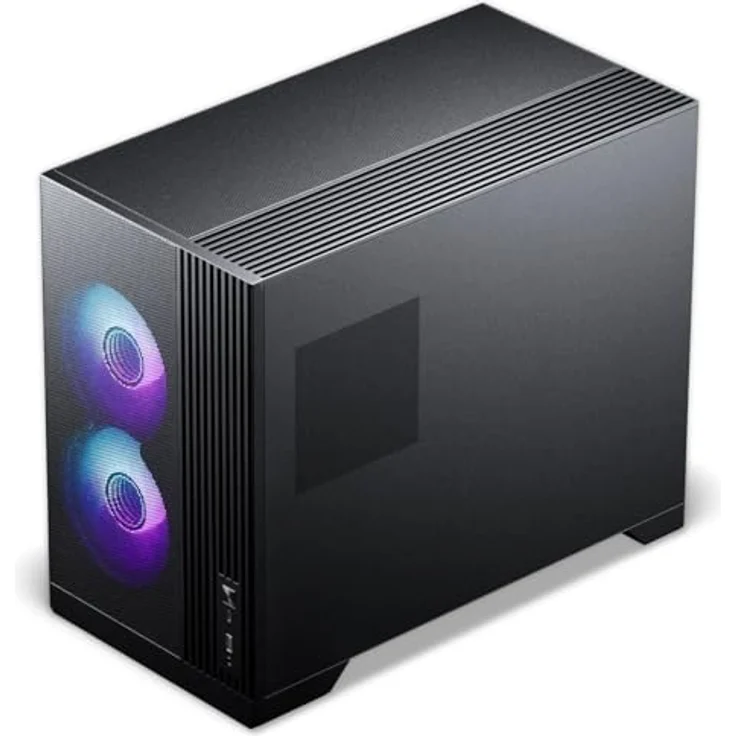 Phanteks XT M3 Mini-PC-Gehäuse, mATX, Tempered Glass, schwarz, mit Platz für Grafikkarten bis 430 mm, neun Lüfter und Radiator bis 360 mm – Bild 2