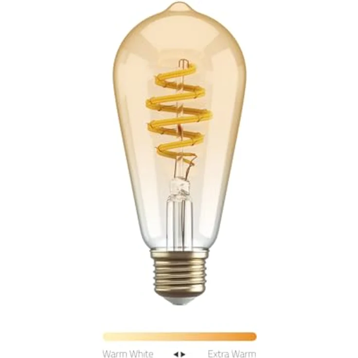 Hombli Smarte Glühbirne ST64 | Dimmbares Warmweißes Licht, 1800-2700K | 5.5W Filament, 300 Lumen | Sprachsteuerung mit App-Funktion, Kompatibel mit Google, Alexa & Siri – Bild 5