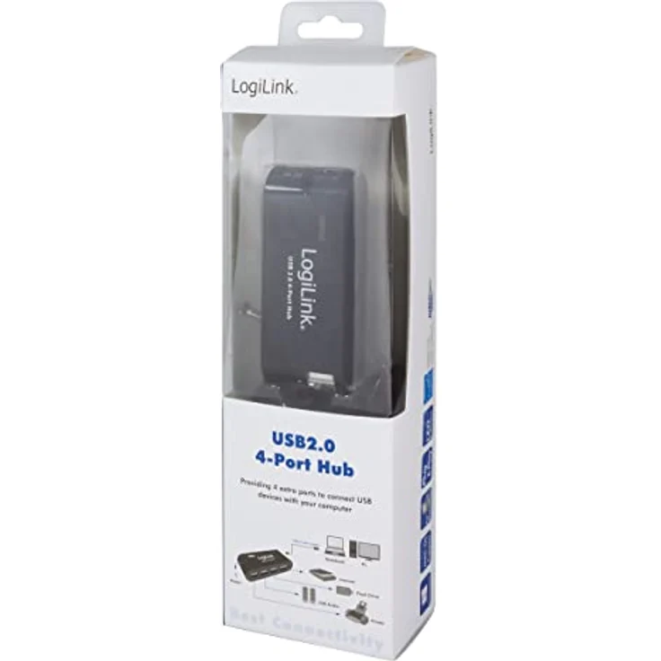 LogiLink 4-Port Hub USB 2.0 mit Netzteil, schwarz – Bild 9