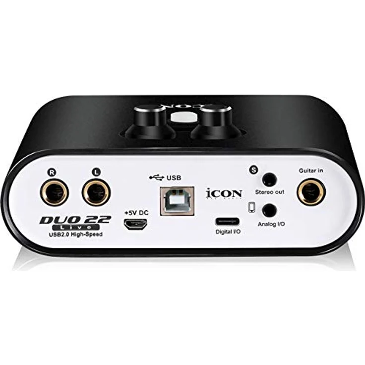 Icon Pro Audio Duo 22 Live USB-Audio-Schnittstelle mit mobilen Streaming-Funktionen, (1 Mikrofon-Vorverstärker) – Bild 3