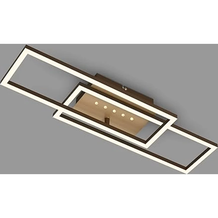 BRILONER - LED Deckenlampe mit kleinen LED-Dots, warmweißes Licht, schwenkbare Deckenleuchte Braun-Gold, 28W mit Speicherfunktion – Bild 1