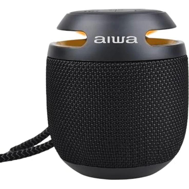 Aiwa Tragbare Bluetooth-Lautsprecher BST-100/BK, Schwarz, kompakter Bluetooth Lautsprecher mit tragbarem Design – Bild 4