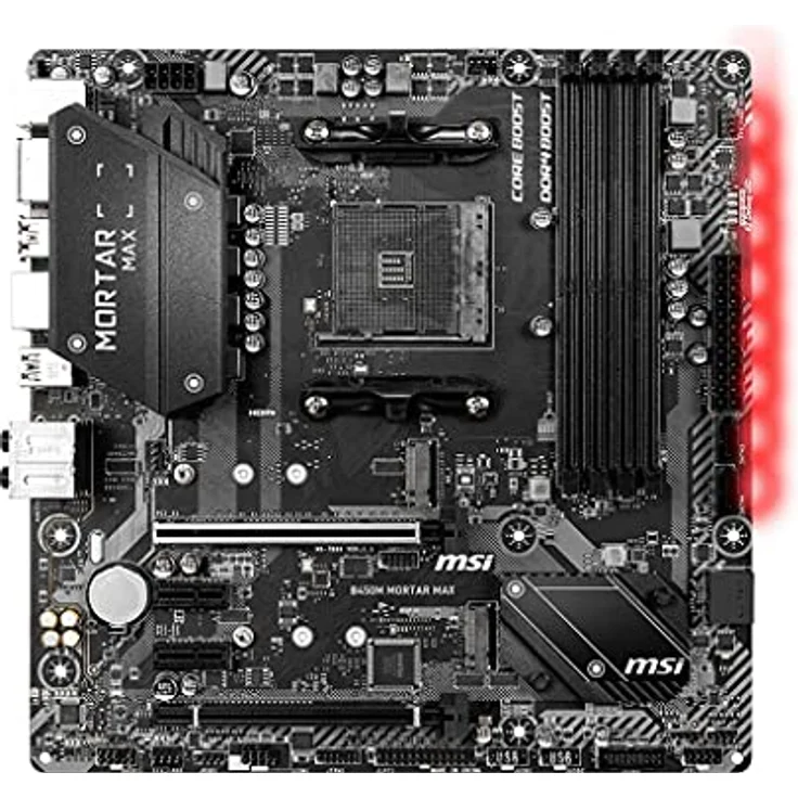 MSI B450M Mortar Max - micro ATX, AMD B450, Sockel AM4, Dual-channel DDR4-SDRAM (B450M MORTAR MAX) – Bild 2
