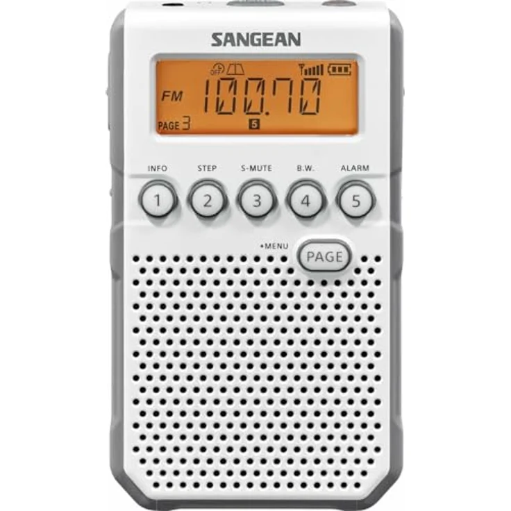Sangean Pocket Radio DT-800, 40 Senderspeicher (20FM, 20 AM), LCD Display, APS – Bild 4