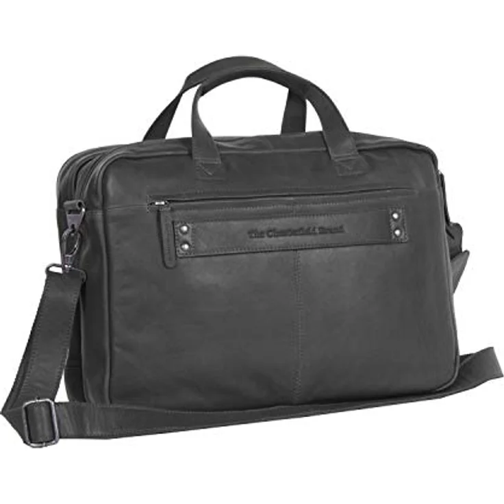 The Chesterfield Brand Aktentasche Ryan 1015 (17.30"), Notebooktasche aus gewachstem Rindleder, schwarz – Bild 3
