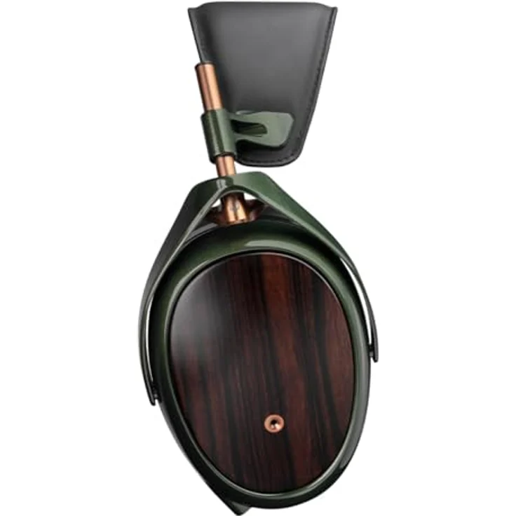Meze Audio Strada Dynamic Ohrumschließende Kopfhörer mit Makassar-Ebenholz-Ohrmuscheln, abnehmbaren magnetischen Ohrpolstern, grünem Kupfer – Bild 3