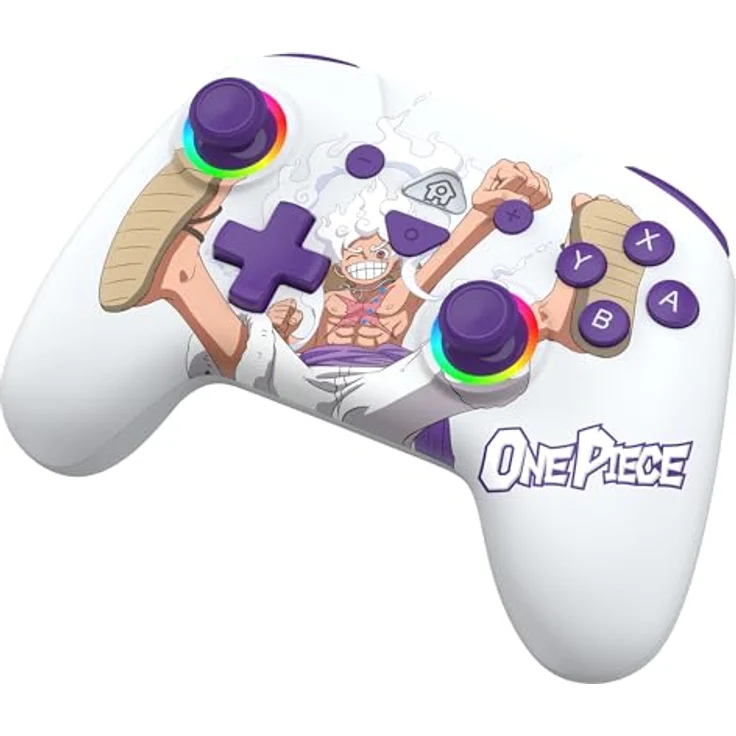Subsonic One Piece Wireless Controller für Nintendo Switch, weiß, mit LED-Joystick-Beleuchtung, programmierbaren Rücktasten und Bewegungssensoren – Bild 4