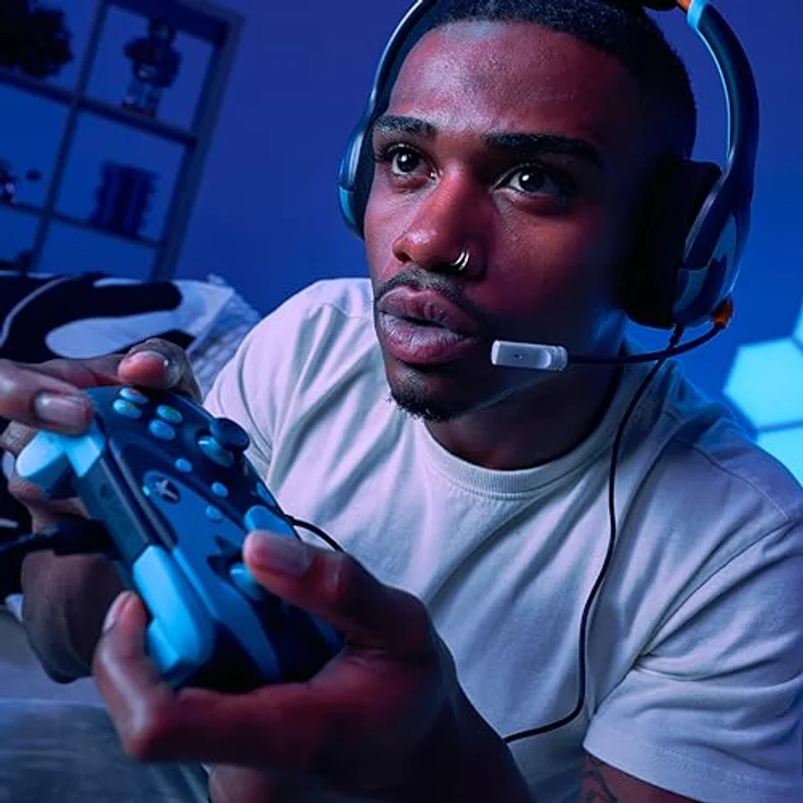 PDP LLC REMATCH GLOW Advanced Wired Controller, Blue Tide, mit programmierbaren Rücktasten und 8-Fuß-USB-C-Kabel für PC, Xbox One, Series S, X – Bild 8