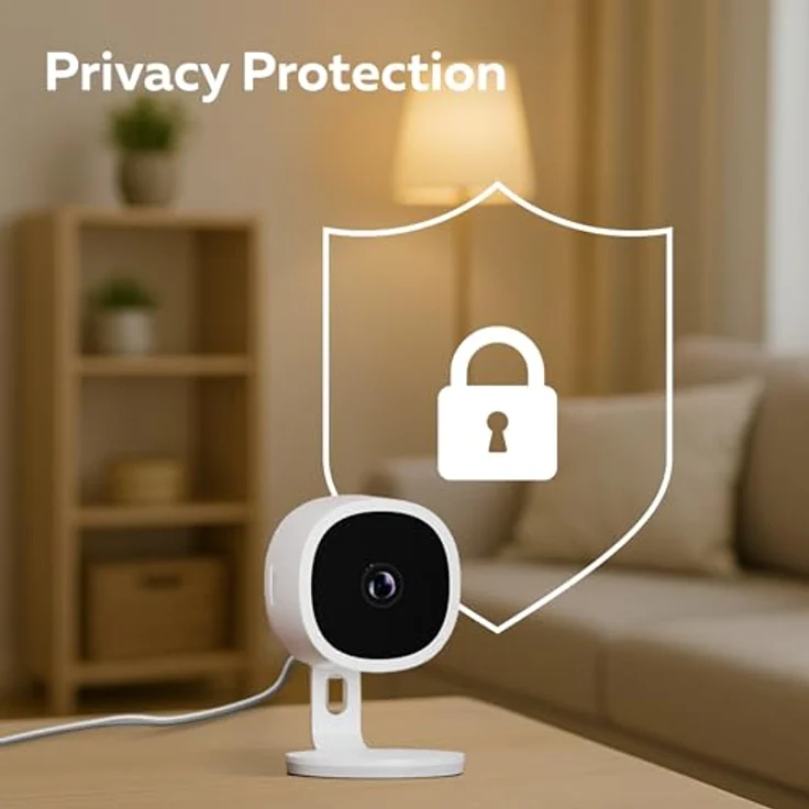 Calex Smart Security Sicherheitskamera, 2K WLAN IP-Kamera mit Nachtsicht, 2-Wege-Audio und App-Steuerung, weiße Oberfläche – Bild 7