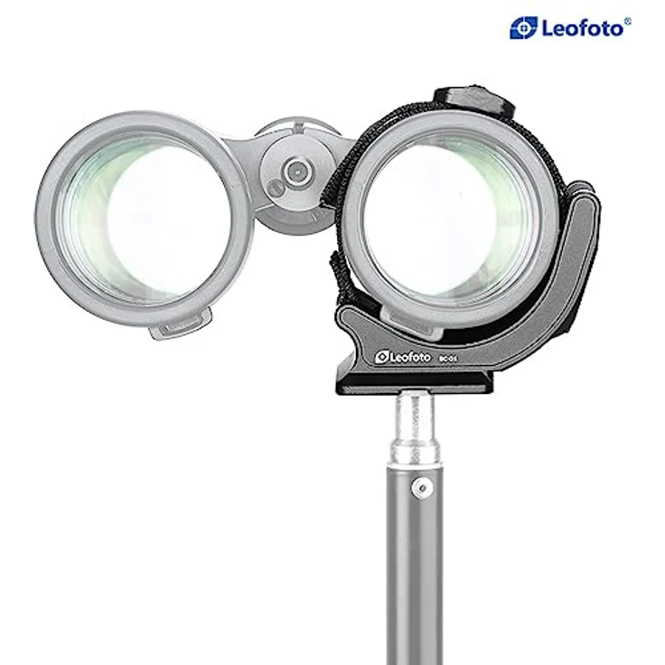 Leofoto Fernglasklemme BC-01, Stativadapter für Ferngläser mit 30-70 mm Objektivtubusdurchmesser, aus korrosionsbeständigem 6061-T6 Aluminium – Bild 10