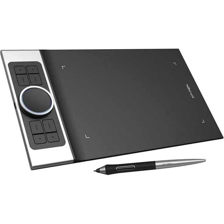XP-Pen Deco Pro M, Grafiktablett 11 Zoll x 6 Zoll mit Touchpad, 8192 Druckstufen, 60° Neigung, Aluminiumgehäuse