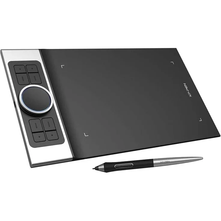 XP-Pen Deco Pro M, Grafiktablett 11 Zoll x 6 Zoll mit Touchpad, 8192 Druckstufen, 60° Neigung, Aluminiumgehäuse