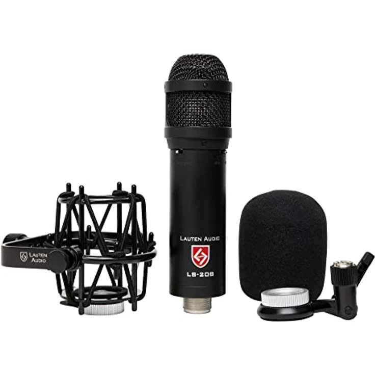 Lauten Audio LS-208, Großmembran-Kondensatormikrofon mit Niere-Richtcharakteristik, 20 Hz - 20 kHz Frequenzbereich, inkl. elastischer Aufhängung und Transportkoffer – Bild 4
