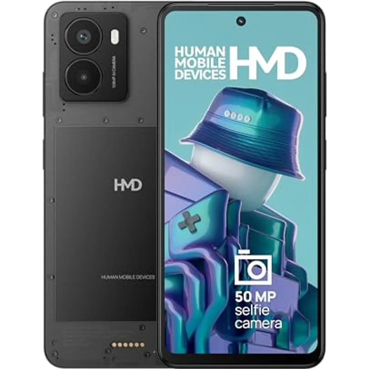 HMD Fusion 256 GB Smartphone, 108 MP Kamera, Seitliche Tasten, Transparent – Bild 5