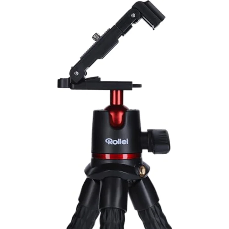 Rollei Monkey Pod 2, Flexibles Mini-Stativ mit Smartphone-Halterung, Kugelkopf unf 1-4'' Anschluss – Bild 5