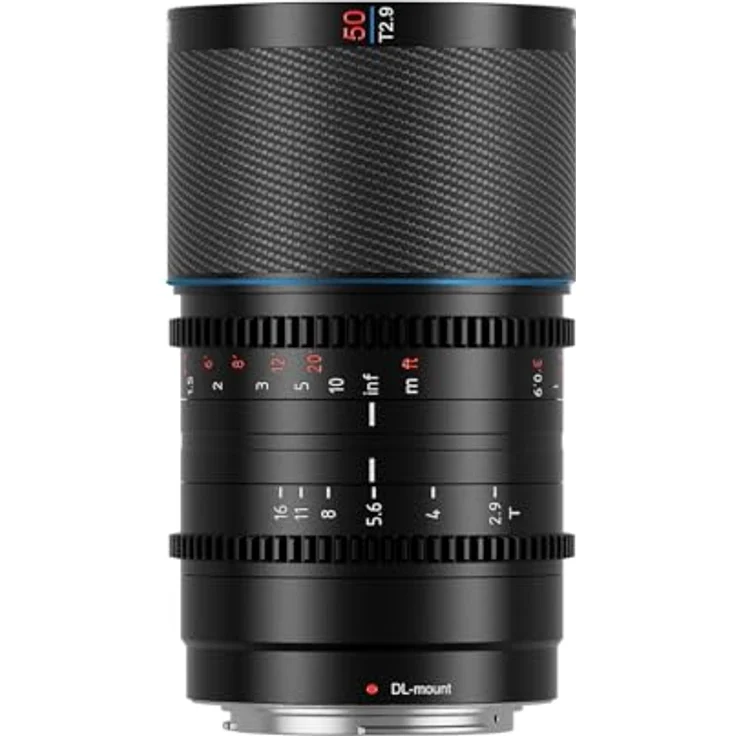 SIRUI Saturn 50 mm T2.9 1.6X Anamorphic Cine Lens, Carbon Fiber, Nature Flares, DL Mount – Bild 1
