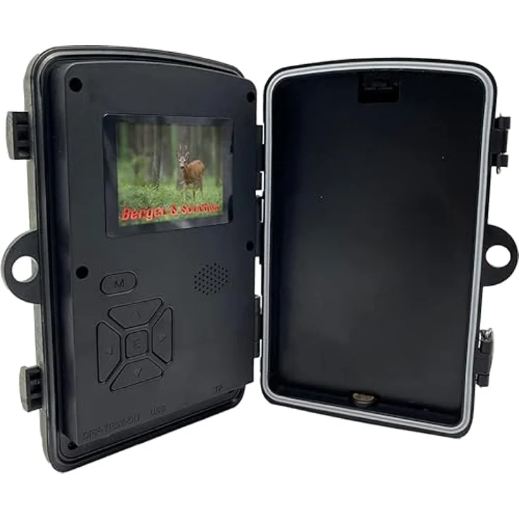 Berger & Schröter DH1 Wildkamera 16MP Full HD mit Bewegungsmelder No Glow 940nm Black-LED Nachtsicht 0,7s Schnelle Trigger IP66 Wasserdicht 32GB SD-Support 90° Weitwinkel Nachtsichtkamera Outdoor – Bild 5