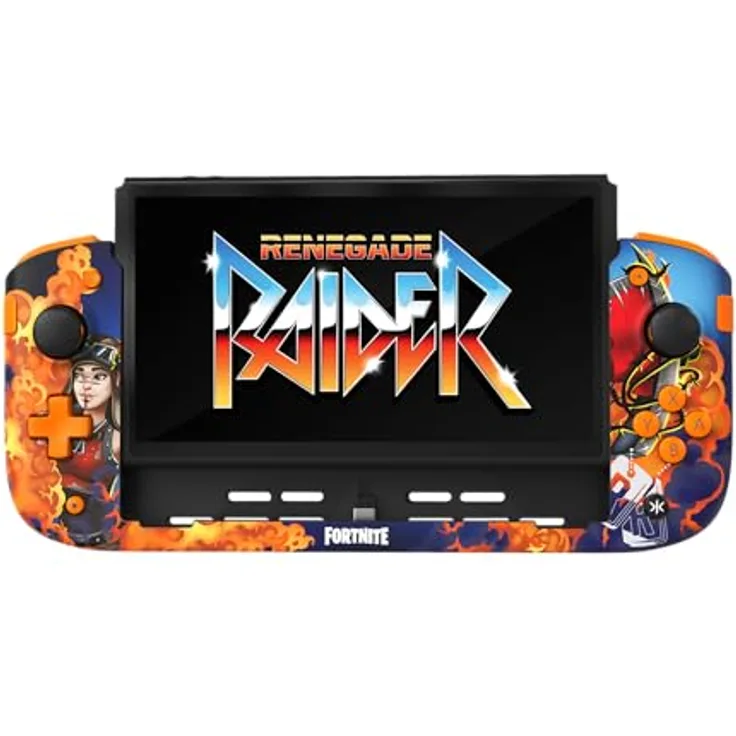CRKD Nitro Deck+ Fortnite Renegade Raider Edition, Controller-Deck mit Hall-Effect-Sensoren, einstellbarer Trigger-Empfindlichkeit und programmierbaren Tasten für Nintendo Switch