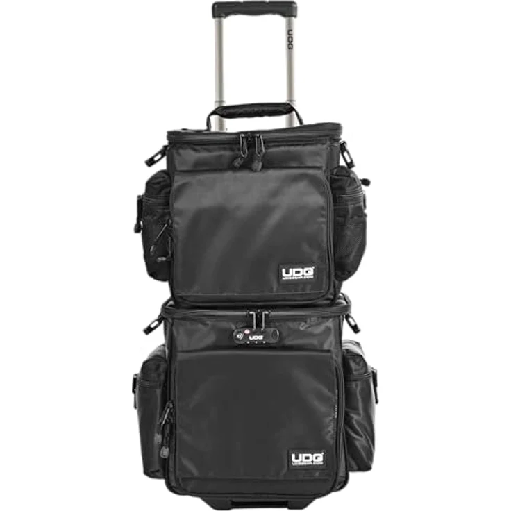 UDG Ultimate SlingBag Trolley Set DeLuxe Schwarz, Orange im Inneren MK2 (Ohne CD Wallet) U9679BL-OR – Bild 3