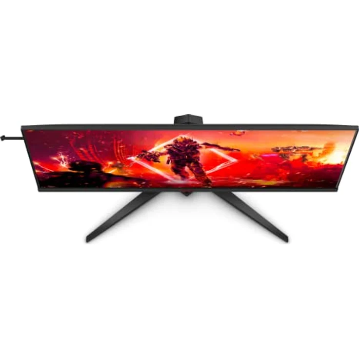 AOC AGON AG405UXC - 40 Zoll WQHD Gaming Monitor, 144 Hz, 1 ms GtG, HDR400, FreeSync Prem., G-Sync comp., (3440x1440, HDMI, DisplayPort, USB-C (90W PD), USB Hub) schwarz/rot – Bild 3