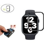 Ventarent 2 Stück 9H Displayschutz für Apple Watch SE, 44mm - Schutzglas mit Aufbringhilfe